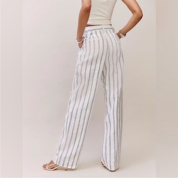Reformation Alex Linen Pants Size 0 - Picture 7 of 7